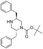(2R,5S)-2,5-DIBENZYL-PIPERAZINE-1-CARBOXYLIC ACID TERT-BUTYL ESTER 结构式