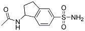 N-(5-Sulfamoyl-indan-1-yl)-acetamide 结构式