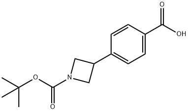 4-(1-(TERT-BUTOXYCARBONYL)AZETIDIN-3-YL)BENZOIC ACID 结构式