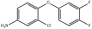 3-CHLORO-4-(3,4-DIFLUOROPHENOXY)ANILINE 结构式