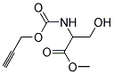 3-HYDROXY-2-PROP-2-YNYLOXYCARBONYL-AMINO-PROPIONIC ACID METHYL ESTER 结构式