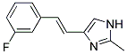 4-[2-(3-FLUORO-PHENYL)-VINYL]-2-METHYL-IMIDAZOLE 结构式