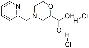 4-PYRIDIN-2-YLMETHYL-MORPHOLINE-2-CARBOXYLIC ACID DIHYDROCHLORIDE 结构式