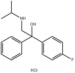 N-[2-(4-FLUOROPHENYL)-2-HYDROXY-2-PHENYLETHYL]-2-PROPANAMINIUM CHLORIDE 结构式