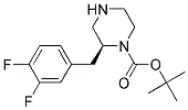 (S)-2-(3,4-DIFLUORO-BENZYL)-PIPERAZINE-1-CARBOXYLIC ACID TERT-BUTYL ESTER 结构式