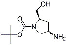 (2R,4R)-1-BOC-2-HYDROXYMETHYL-4-AMINO PYRROLIDINE 结构式