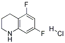 5,7-DIFLUORO-1,2,3,4-TETRAHYDRO-QUINOLINE HYDROCHLORIDE 结构式