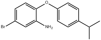 5-BROMO-2-(4-ISOPROPYLPHENOXY)ANILINE 结构式