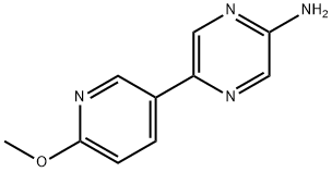 5-(6-METHOXY-PYRIDIN-3-YL)-PYRAZIN-2-YLAMINE 结构式