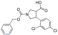 4-(2,4-DICHLORO-PHENYL)-PYRROLIDINE-1,3-DICARBOXYLIC ACID 1-BENZYL ESTER 结构式