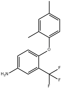 4-(2,4-DIMETHYLPHENOXY)-3-(TRIFLUOROMETHYL)ANILINE 结构式