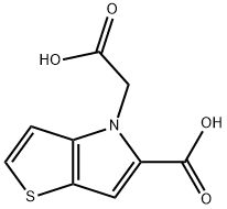 4-CARBOXYMETHYL-4H-THIENO[3,2-B]PYRROLE-5-CARBOXYLIC ACID 结构式