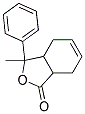 3-Methyl-3-phenyl-3a,4,7,7a-tetrahydro-3H-isobenzofuran-1-one 结构式