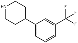 4-(3-三氟甲基苯基)哌啶 结构式