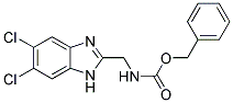 (5,6-DICHLORO-1H-BENZIMIDAZOL-2-YLMETHYL)-CARBAMIC ACID BENZYL ESTER 结构式