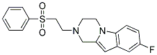 8-FLUORO-2-[2-(PHENYLSULFONYL)ETHYL]-1,2,3,4-TETRAHYDROPYRAZINO[1,2-A]INDOLE 结构式