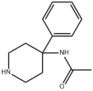4-(乙酰氨基)-4-苯基哌啶 结构式