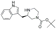 (R)-3-(1H-INDOL-3-YLMETHYL)-PIPERAZINE-1-CARBOXYLIC ACID TERT-BUTYL ESTER 结构式