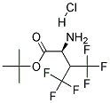 4,4,4,4',4',4'-HEXAFLUOROVALINE TERT-BUTYL ESTER HYDROCHLORIDE 结构式