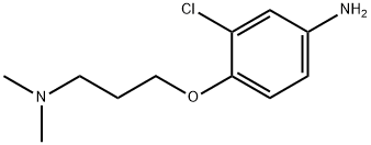 3-氯-4-(3-(二甲氨基)丙氧基)苯胺 结构式