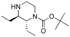 (2R,3R)-2,3-DIETHYL-PIPERAZINE-1-CARBOXYLIC ACID TERT-BUTYL ESTER 结构式