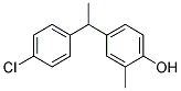 4-[1-(4-CHLORO-PHENYL)-ETHYL]-2-METHYL-PHENOL 结构式