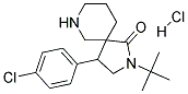 2-TERT-BUTYL-4-(4-CHLOROPHENYL)-2,7-DIAZASPIRO[4.5]DECAN-1-ONE HYDROCHLORIDE 结构式