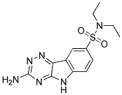 3-AMINO-N,N-DIETHYL-5H-[1,2,4]TRIAZINO[5,6-B]INDOLE-8-SULFONAMIDE 结构式