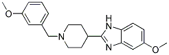 5-METHOXY-2-[1-(3-METHOXYBENZYL)PIPERIDIN-4-YL]-1H-BENZIMIDAZOLE 结构式