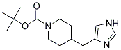 4-(IMIDAZOL-4-YLMETHYL)PIPERIDINE-1-CARBOXYLIC ACID TERT-BUTYL ESTER 结构式
