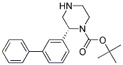 (R)-2-BIPHENYL-3-YL-PIPERAZINE-1-CARBOXYLIC ACID TERT-BUTYL ESTER 结构式