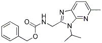 (3-ISOPROPYL-5-METHYL-3H-IMIDAZO[4,5-B]PYRIDIN-2-YLMETHYL)-CARBAMIC ACID BENZYL ESTER 结构式