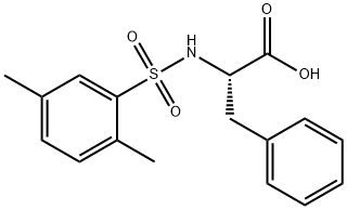 N-(2,5-二甲基苯基磺酰基)苯基丙氨酸 结构式