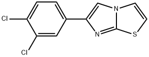 6-(3,4-二氯苯基)咪唑并[2,1-B]噻唑 结构式