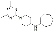 N-CYCLOHEPTYL-1-(4,6-DIMETHYLPYRIMIDIN-2-YL)PIPERIDIN-4-AMINE 结构式