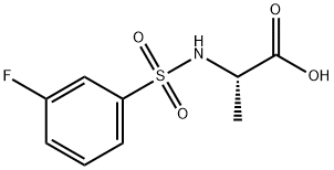 ((3-FLUOROPHENYL)SULFONYL)ALANINE 结构式