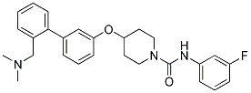 4-((2'-[(DIMETHYLAMINO)METHYL]BIPHENYL-3-YL)OXY)-N-(3-FLUOROPHENYL)PIPERIDINE-1-CARBOXAMIDE 结构式