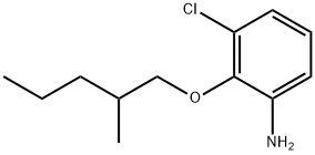 3-CHLORO-2-[(2-METHYLPENTYL)OXY]ANILINE 结构式