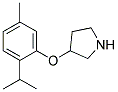 3-(2-ISOPROPYL-5-METHYLPHENOXY)PYRROLIDINE 结构式