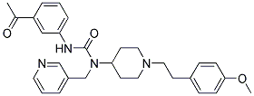 N'-(3-ACETYLPHENYL)-N-(1-[2-(4-METHOXYPHENYL)ETHYL]PIPERIDIN-4-YL)-N-(PYRIDIN-3-YLMETHYL)UREA 结构式