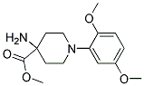 METHYL 4-AMINO-1-(2,5-DIMETHOXYPHENYL)PIPERIDINE-4-CARBOXYLATE 结构式