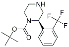 (R)-2-(2-TRIFLUOROMETHYL-PHENYL)-PIPERAZINE-1-CARBOXYLIC ACID TERT-BUTYL ESTER 结构式