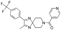 8-ISONICOTINOYL-2-METHYL-3-[4-(TRIFLUOROMETHYL)PHENYL]-1,4,8-TRIAZASPIRO[4.5]DECA-1,3-DIENE 结构式