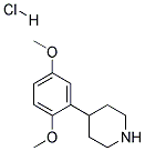 4-(2,5-DIMETHOXYPHENYL)PIPERIDINE HYDROCHLORIDE 结构式