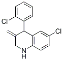 6-CHLORO-4-(2-CHLORO-PHENYL)-3-METHYLENE-1,2,3,4-TETRAHYDRO-QUINOLINE 结构式