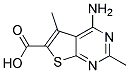 4-AMINO-2,5-DIMETHYLTHIENO[2,3-D]PYRIMIDINE-6-CARBOXYLIC ACID 结构式