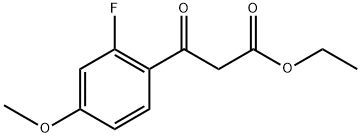 ETHYL 2-FLUORO-4-METHOXYBENZOYLACETATE 结构式