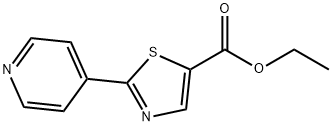 2-PYRIDIN-4-YL-THIAZOLE-5-CARBOXYLIC ACID ETHYL ESTER 结构式
