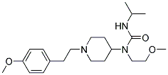 N'-ISOPROPYL-N-(2-METHOXYETHYL)-N-(1-[2-(4-METHOXYPHENYL)ETHYL]PIPERIDIN-4-YL)UREA 结构式