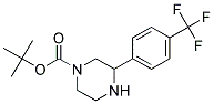 3-(4-TRIFLUOROMETHYL-PHENYL)-PIPERAZINE-1-CARBOXYLIC ACID TERT-BUTYL ESTER 结构式